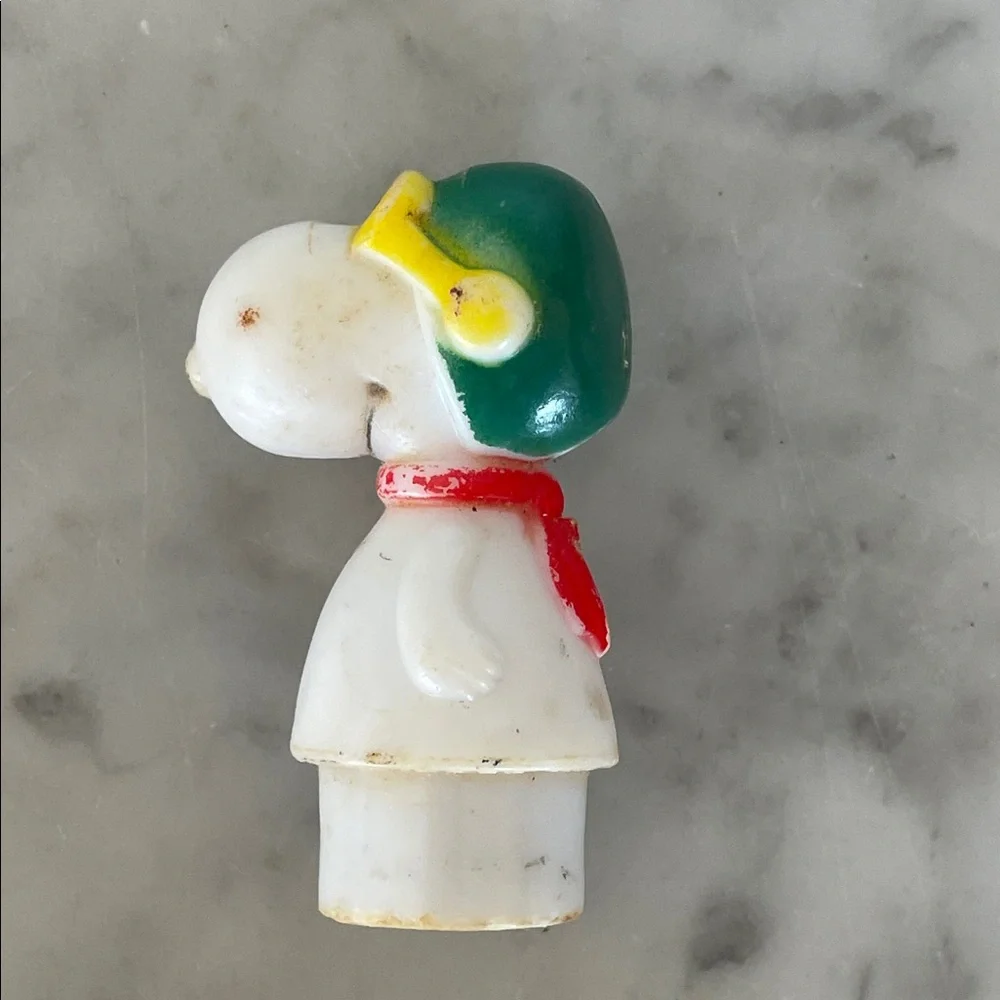 UNITED FEATURE SYNDICATE Snoopy Vintage Action Figures Set Flying Ace & Snoopy 2